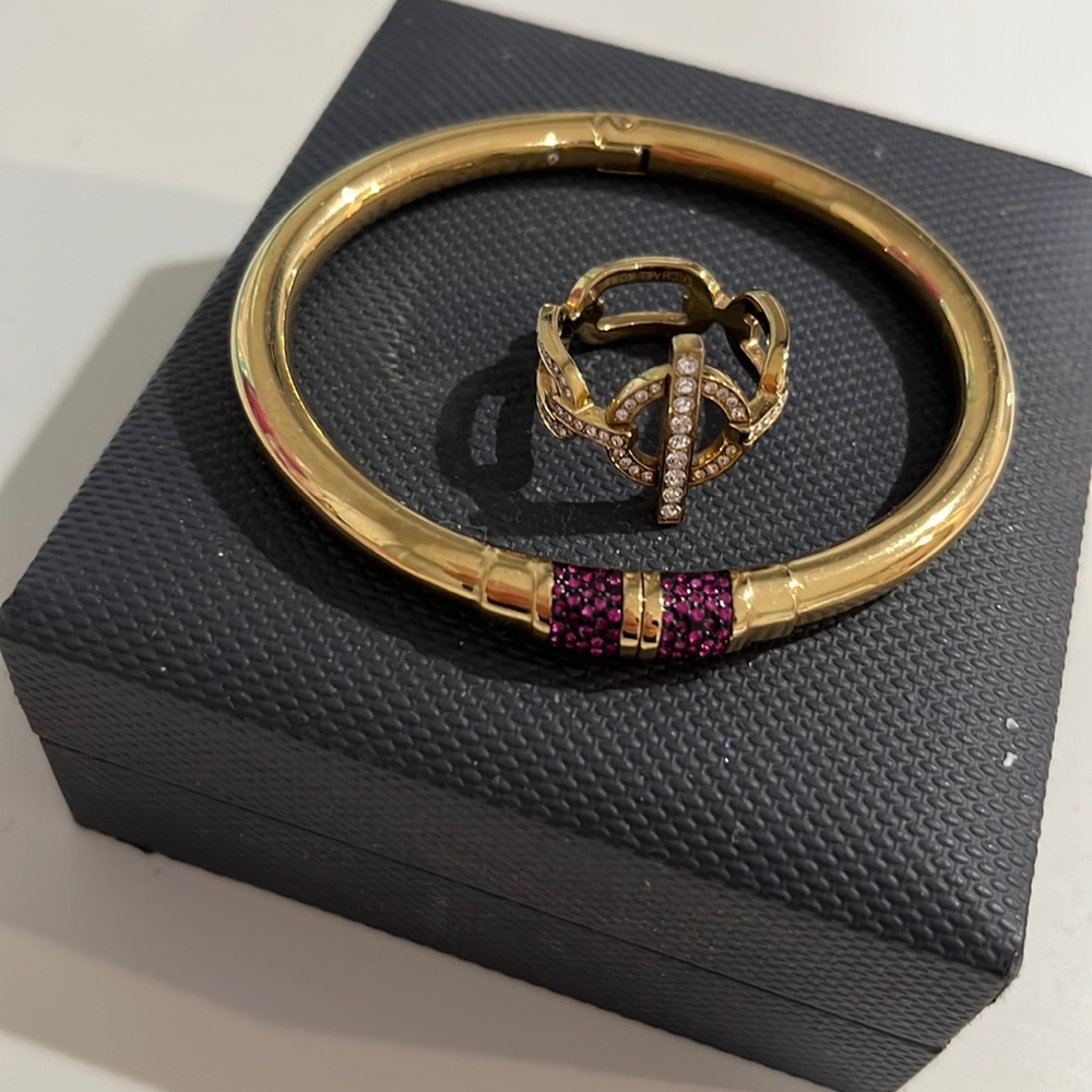 Micheal Kors ring and bracelet